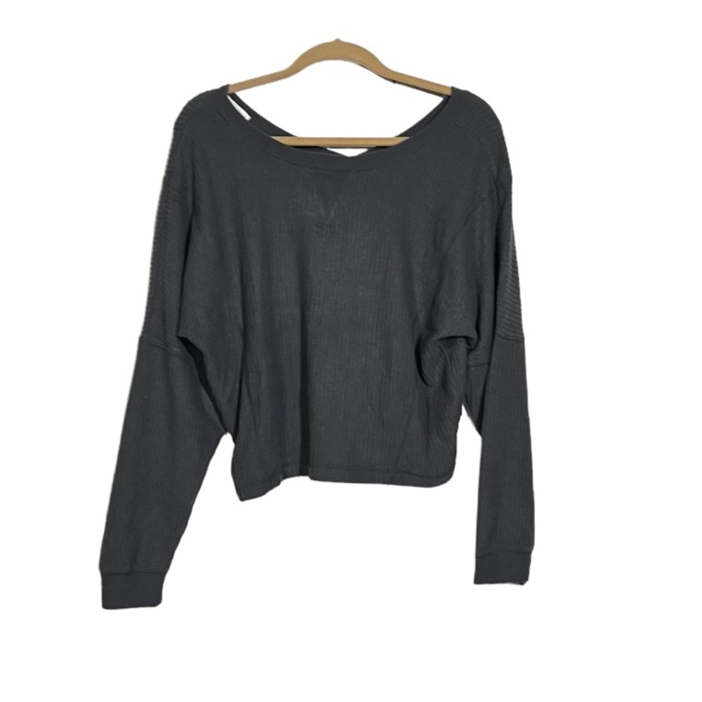 NWT Aeropostale Scoop Neck Sweater Gray Size Small